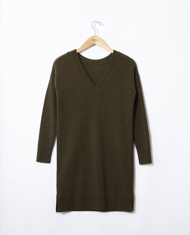 Vestido de cachemir Olive night