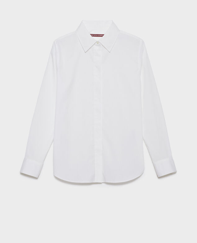 Camisa de popelina de algodón 0007 white 3wsh014c53