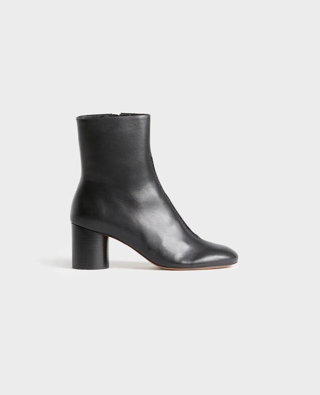Botines de cuero con tacón