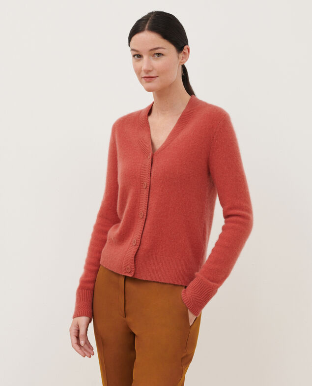 Cárdigan de cachemir 8830 16 red
