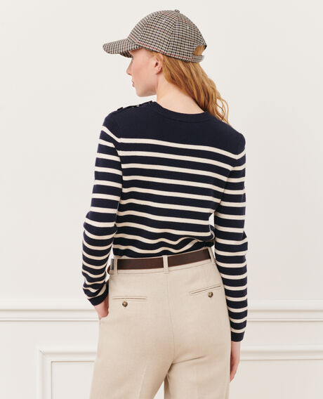 MADDY - Jersey marinero de lana merina Stp nv wht Liselle