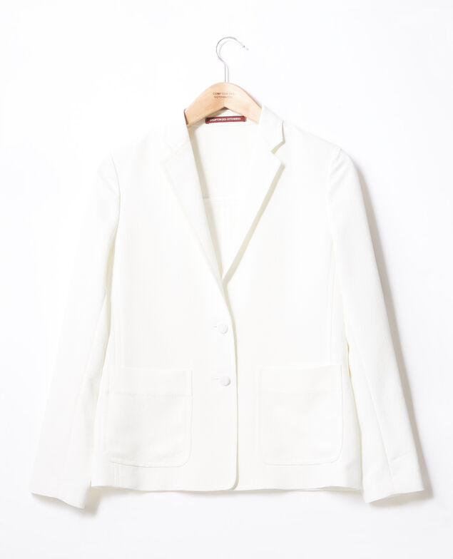 Chaqueta de crepé Blanc