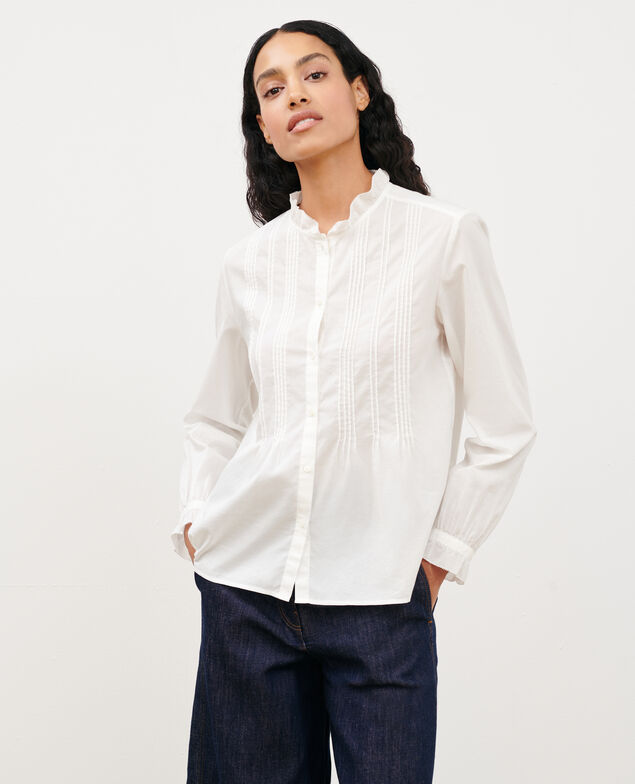Camisa de algodón 4224 gardenia