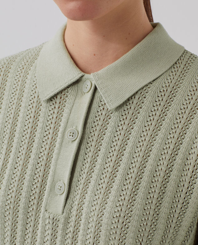 Jersey cuello polo de algodón U520 green