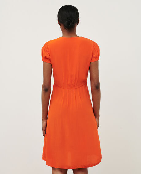 Vestido corto fluido 7020c 22 orange 2sdr810v02