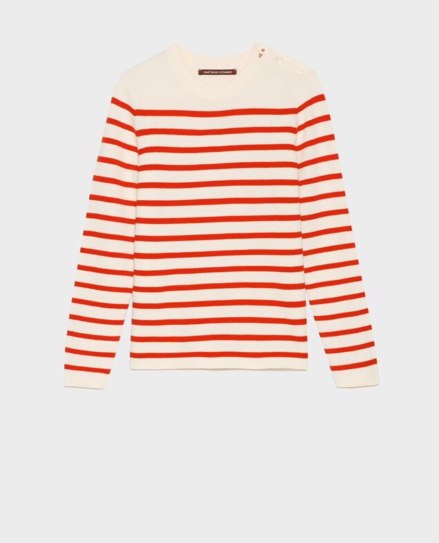 MADDY - Jersey marinero de lana merina Stp grdn spicy