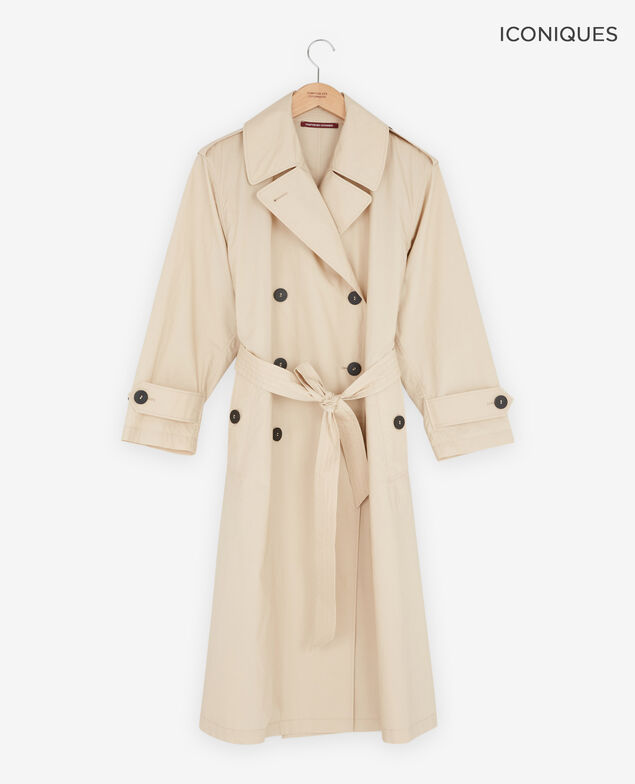 Trench corte amplio Tan