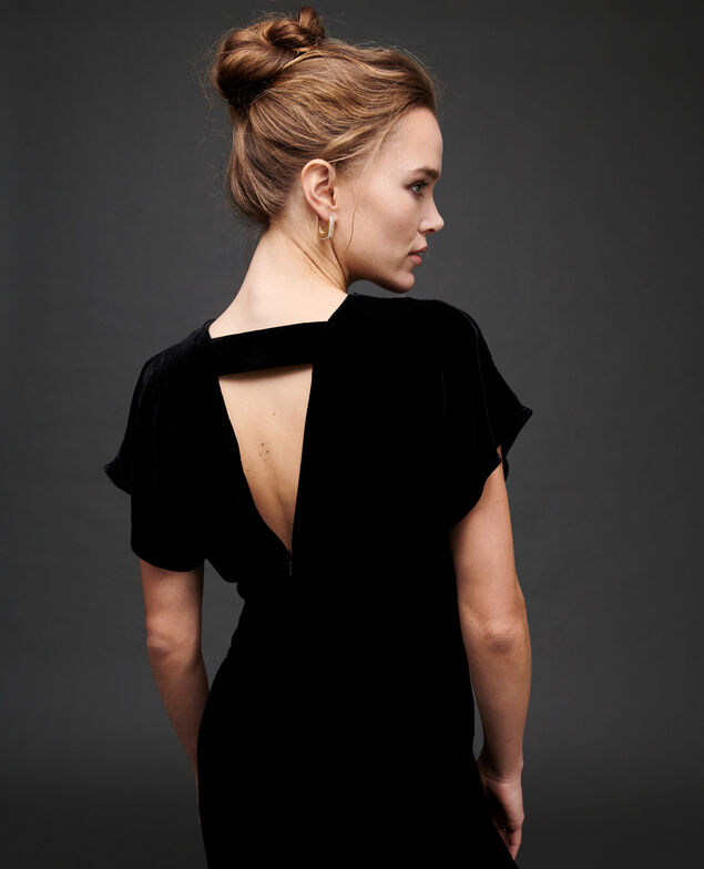 Vestido largo de terciopelo