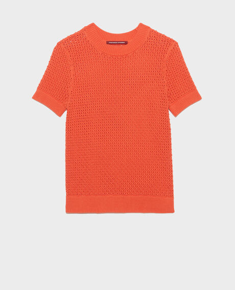Jersey con manga corta de algodón 0220 apricot orange 3sju106c09