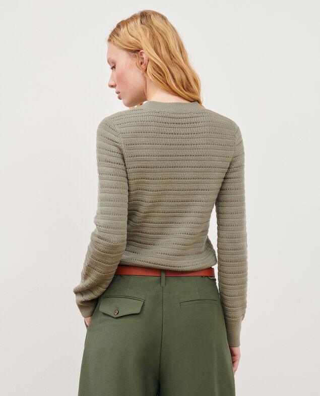 Jersey calado de lana merina 0560 vetiver 3sju091w21
