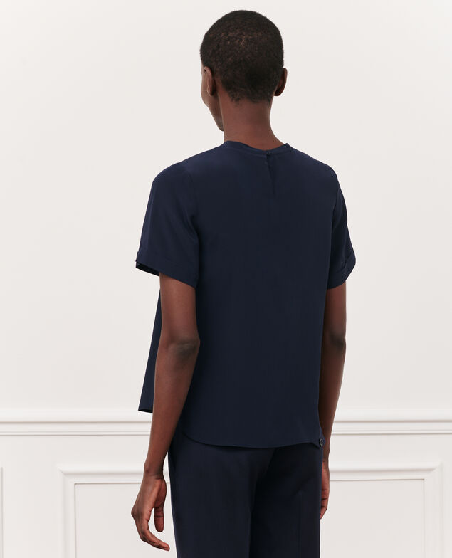 CORINNE - Camiseta de seda 7012c 69 navy