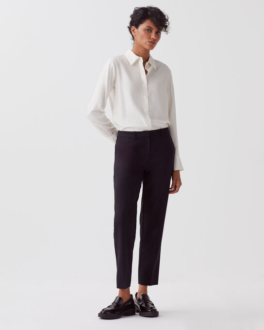MARGUERITE - Pantalón cigarette 4216 BLACK_BEAUTY
