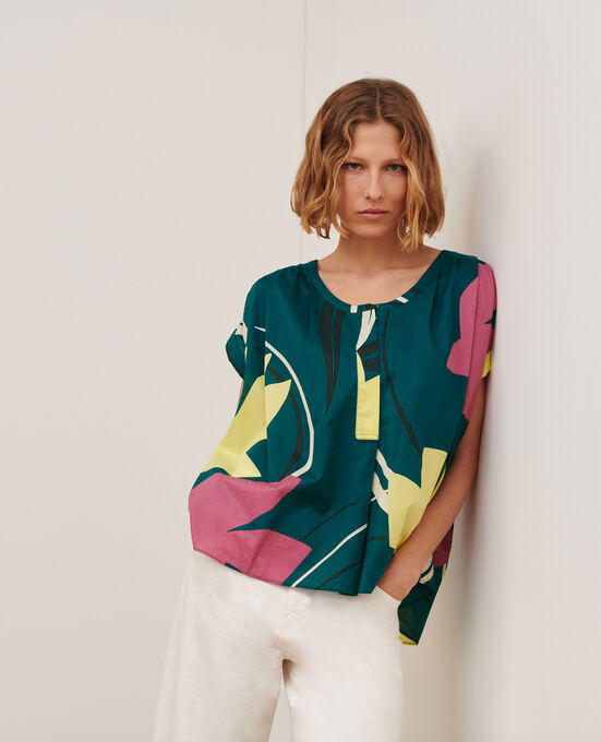 Blusa estampada 0649 BIRDY BLUE