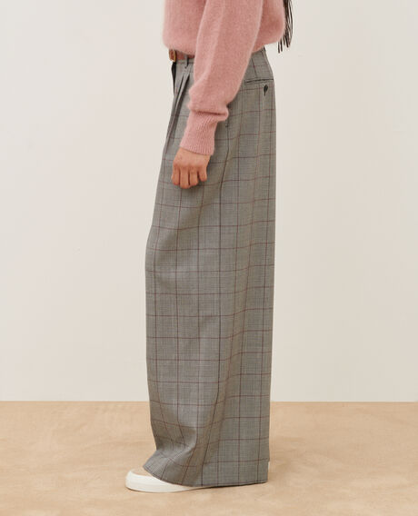 YVONNE - Pantalón amplio de lana