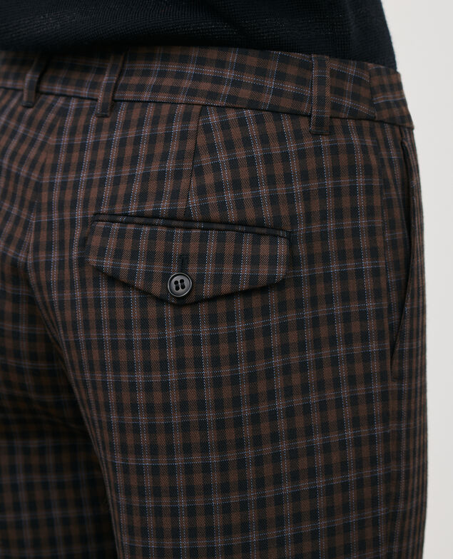 MARGUERITE - Pantalón cigarette 8865 34 brown check