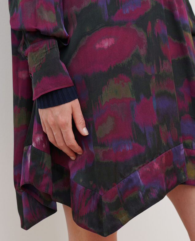 Vestido estampado fluido