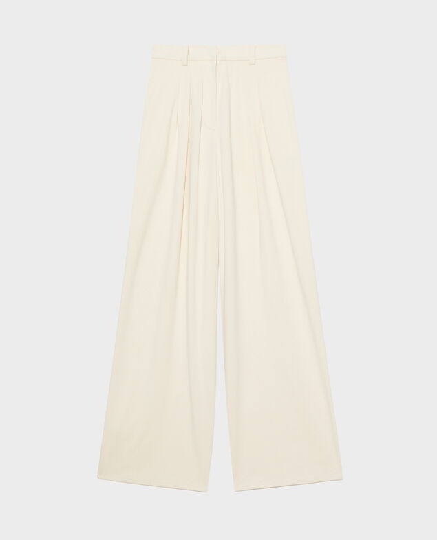 YVONNE - Pantalón ancho con pinzas 11 offwhite