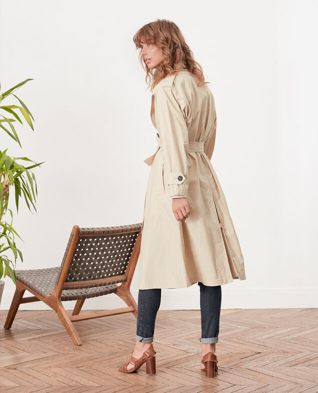 Trench corte amplio Tan