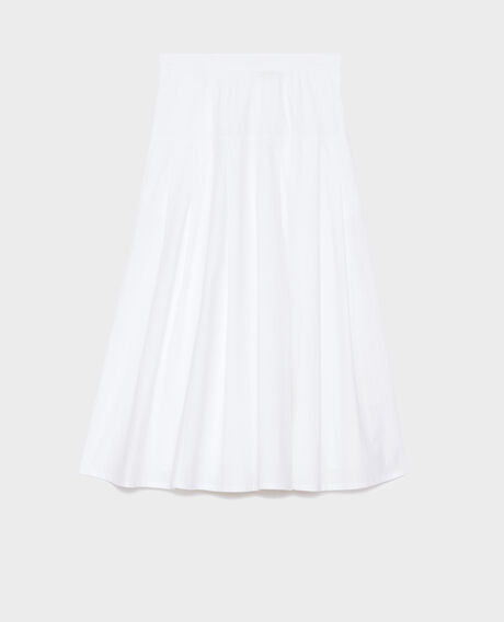 Falda larga de algodón 0007 white 3ssk042c12
