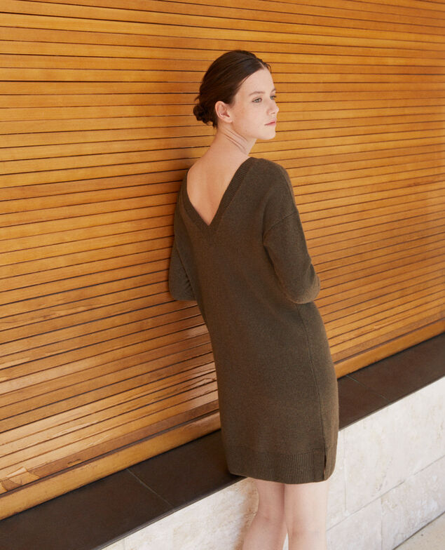 Vestido de cachemir Olive night