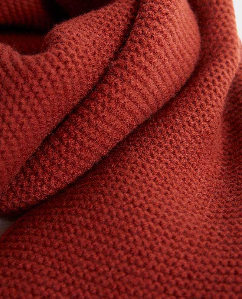 Bufanda larga de lana Brandy brown Moiron