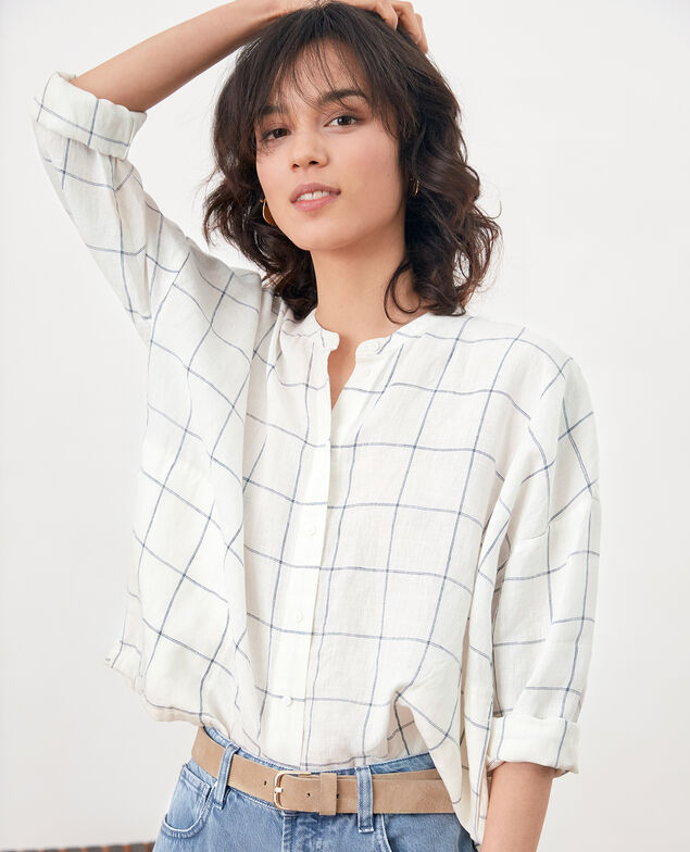 Blusa de lino Off white