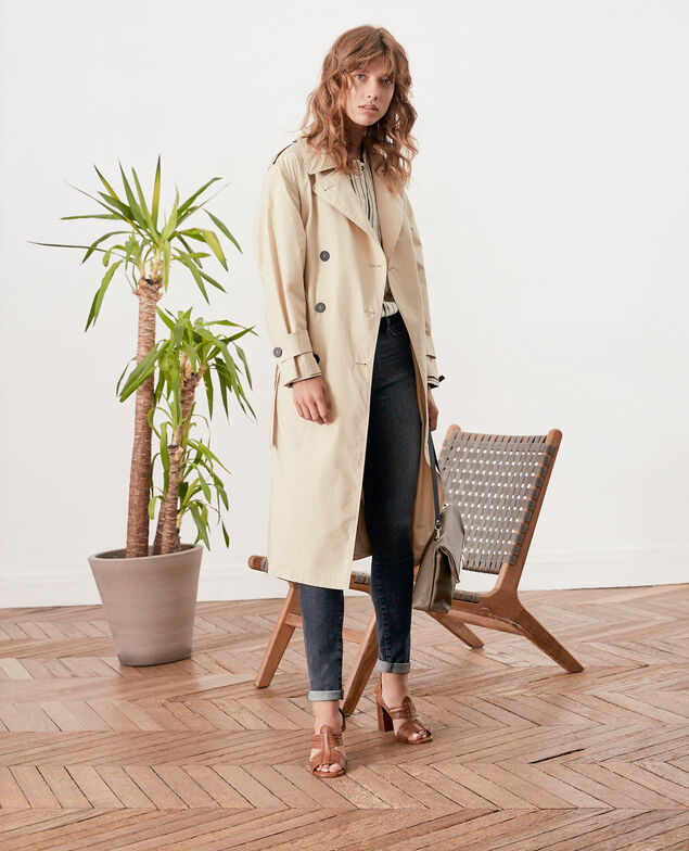 Trench corte amplio Tan