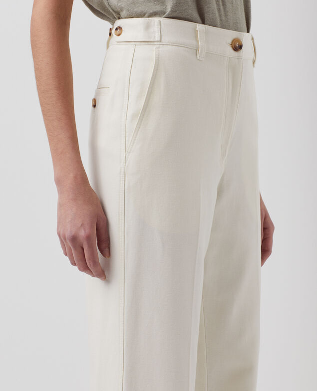 BLANDINE - Pantalón recto 7074 00 white