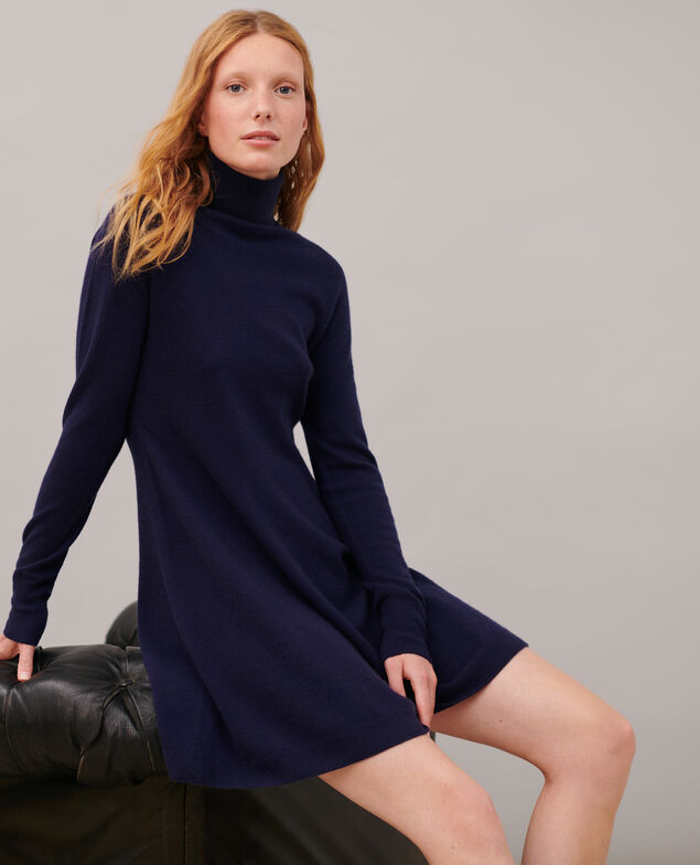 Vestido de cachemir 3D 8841 69 navy