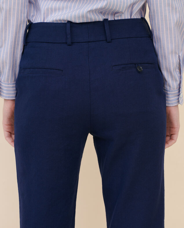 MARGUERITE - Pantalón cigarette Maritime blue