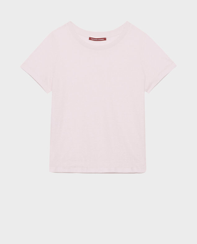 AMANDINE - Camiseta con cuello redondo de lino