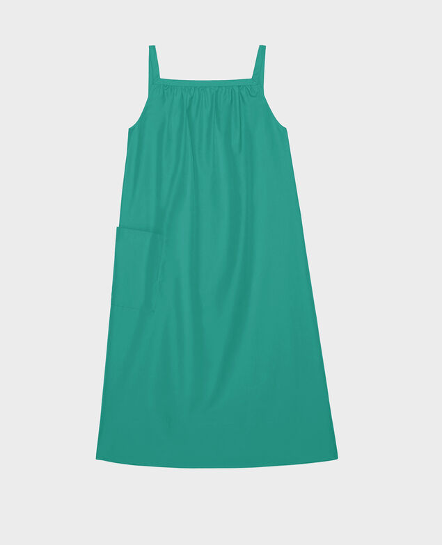 Vestido de algodón Golf green