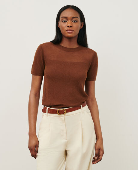 Top de manga corta 0360 emperador brown 3sju147l02
