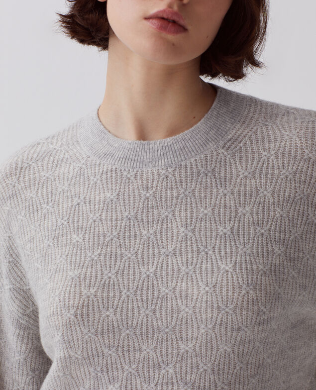 Jersey de punto fantasía I022 light gray