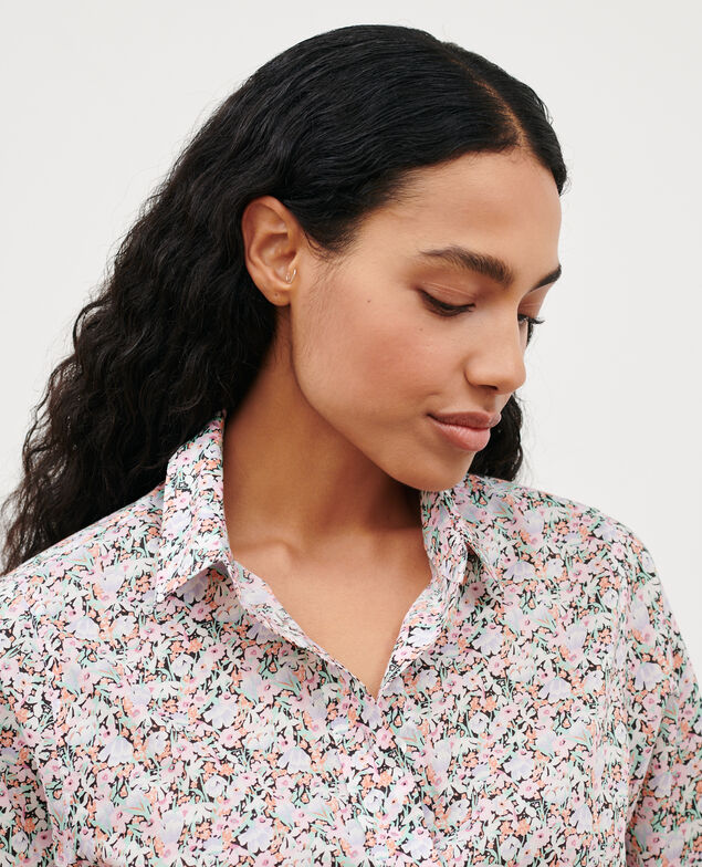 Camisa de algodón 0110 champs fleuris pink