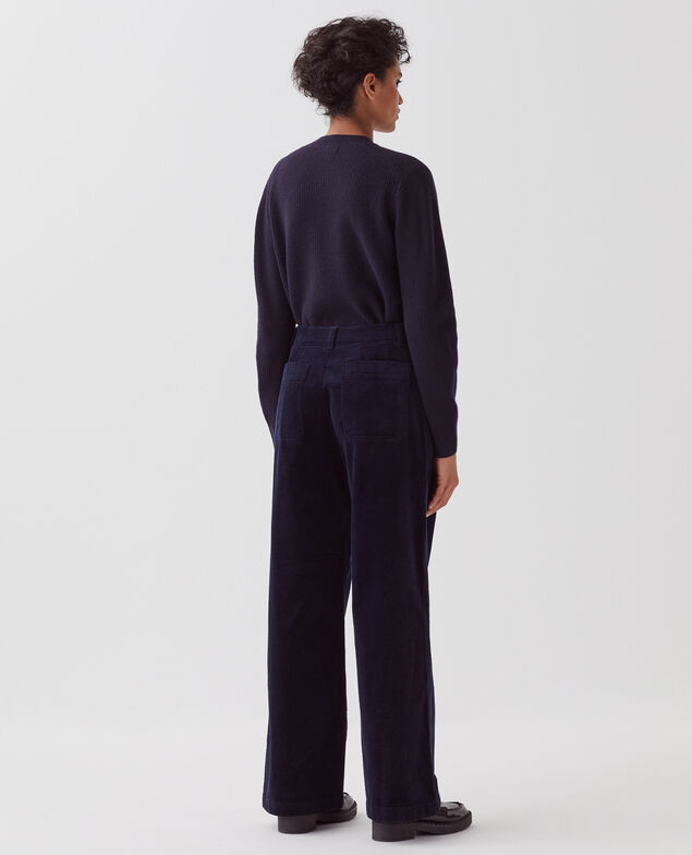 Pantalón de pana U690 navy