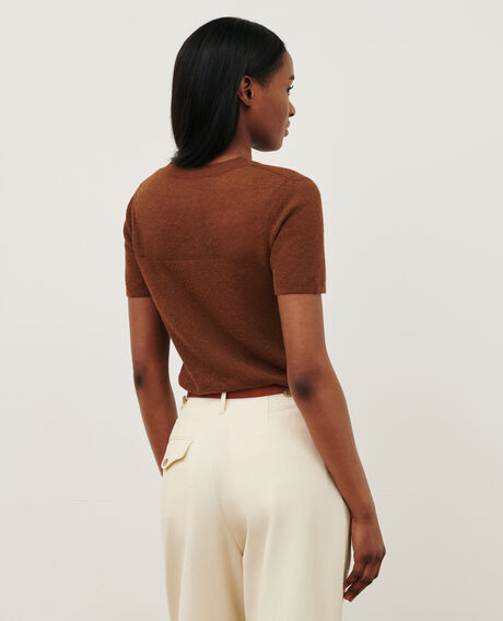 Top de manga corta 0360 emperador brown 3sju147l02