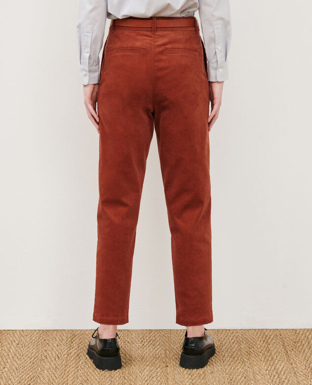 Pantalón de terciopelo 7030 19 wine