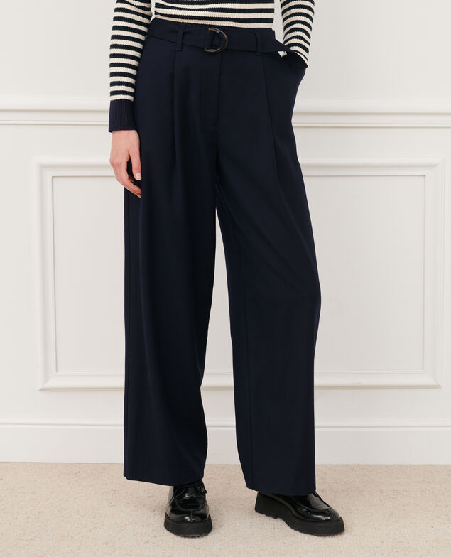 YVONNE - Pantalón amplio 7012c 69 navy