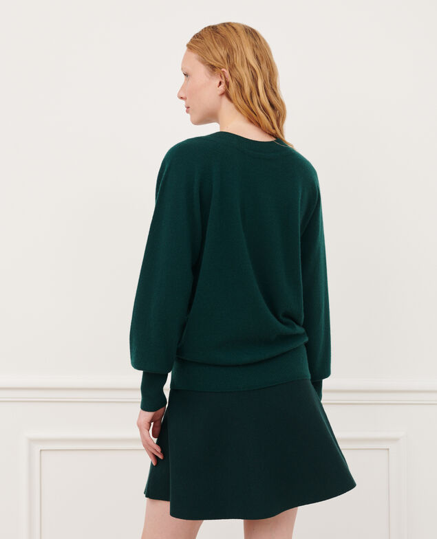 Jersey cuello redondo de cachemir 8886 55 green