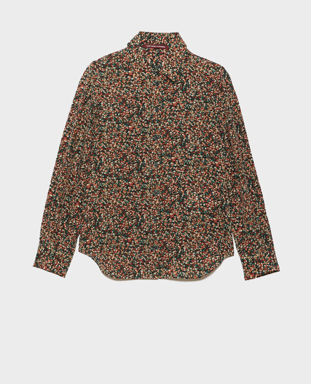 SIBYLLE - Camisa de seda 8859 24 orange print