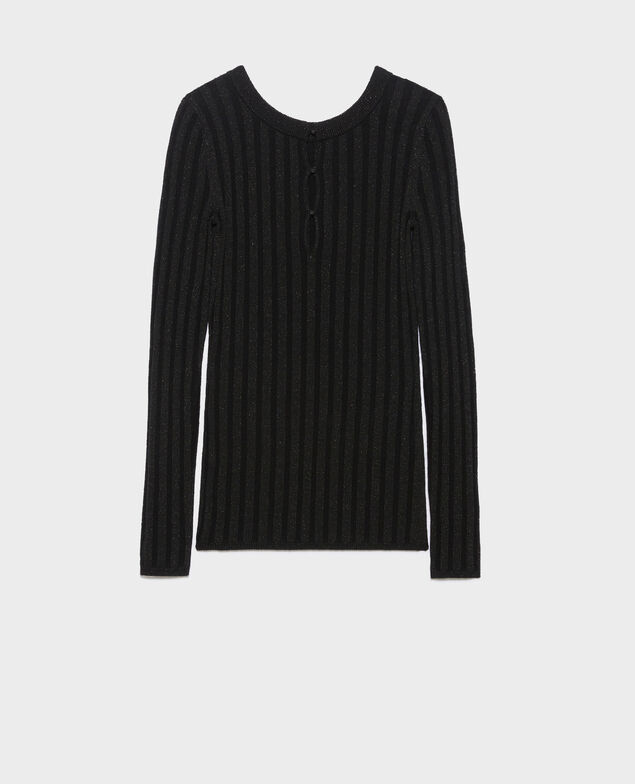 Jersey cuello redondo de lana mezclada