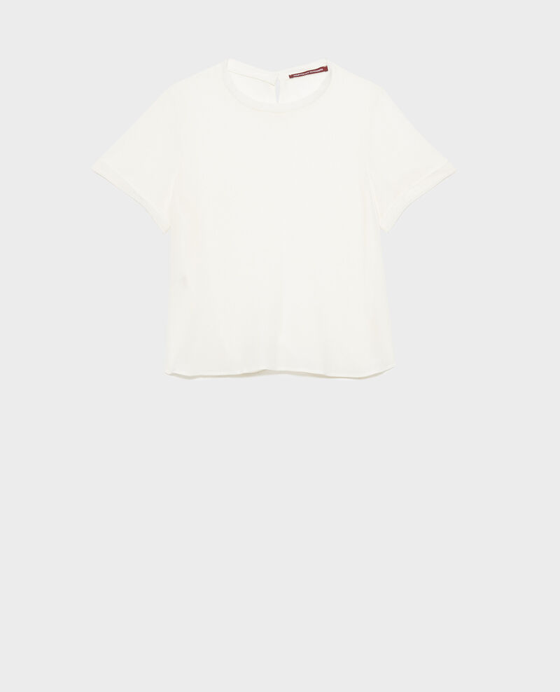 CORINNE - Camiseta de seda 01 white 2sto013s01