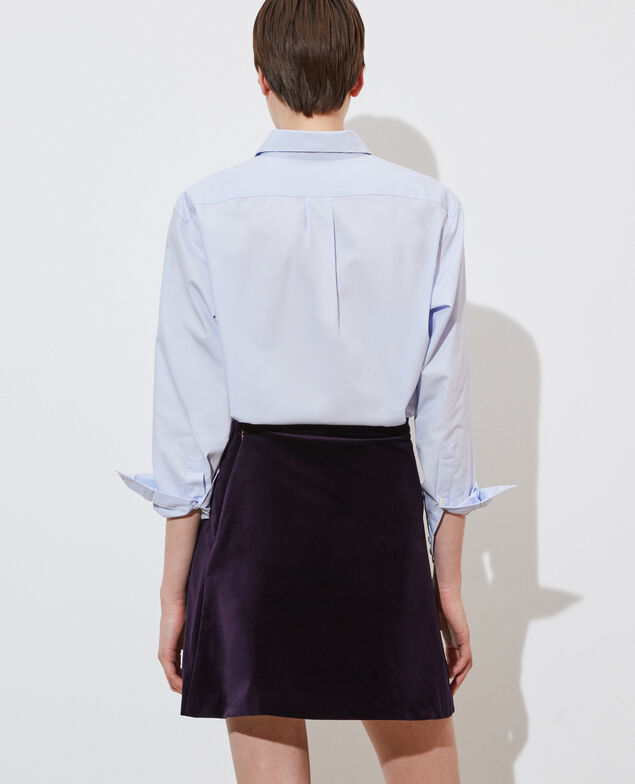 Camisa boyish de algodón Heather