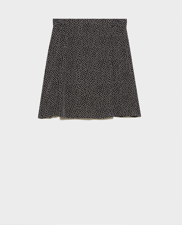 Falda corta estampada 7300c 124 print black