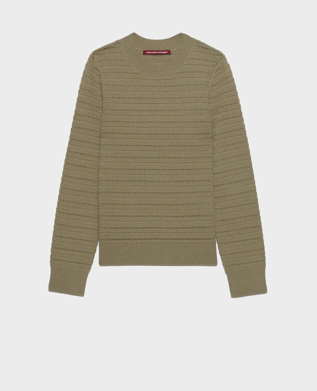 Jersey calado de lana merina 0560 vetiver 3sju091w21