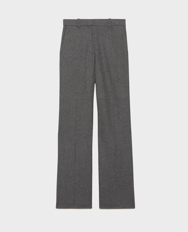 BLANDINE - Pantalón recto de franela