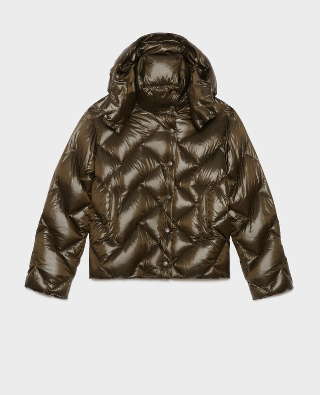 MARGOTTE - Plumas corto A333 solid khaki