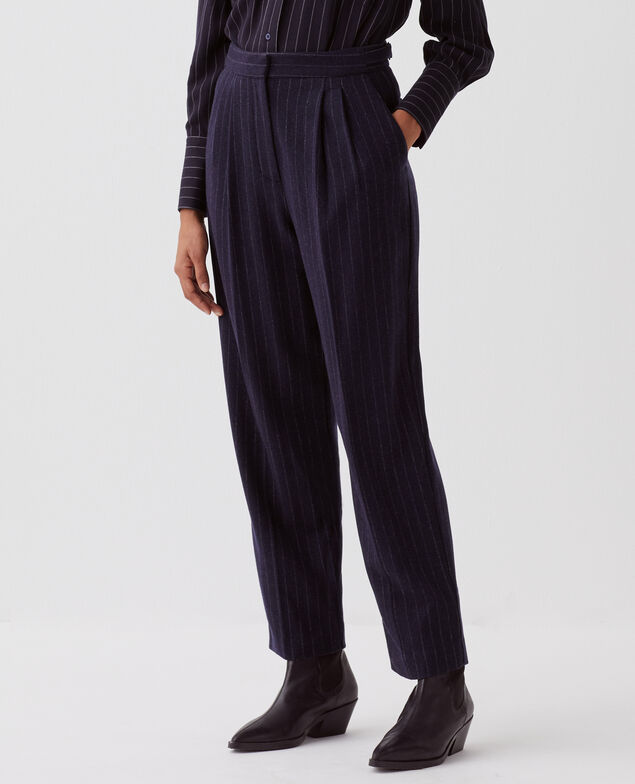 CAMILLE - Pantalón con pinzas I695 st navy