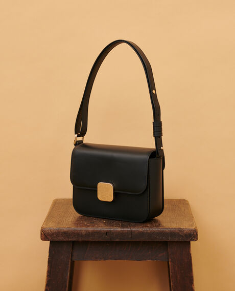 VIC - bolso caja de cuero 8853 09 black 2wba119